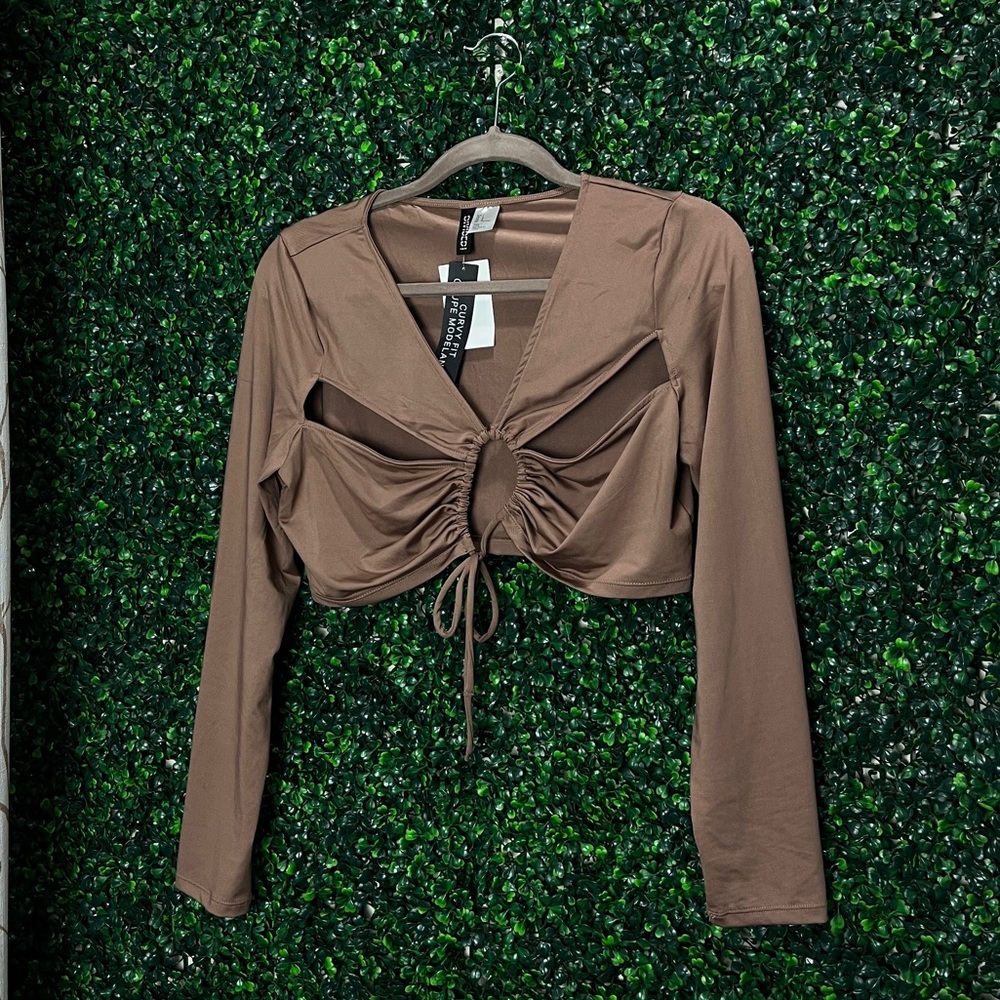 H&M brown curvy fit (L)
